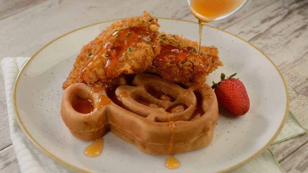 Buttermilk-fried Chicken and Waffle from Grand Floridian Cafe