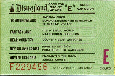 Disneyland's E-Ticket