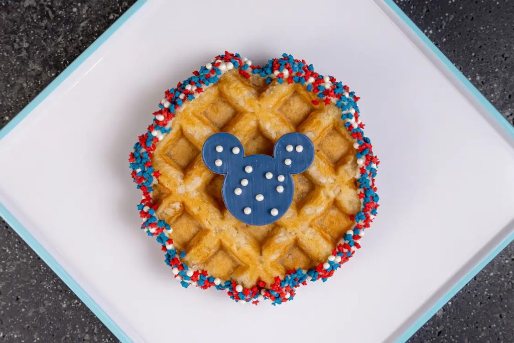 Fourth of July Liege Waffle, available on July 4 only at Connections Café in EPCOT