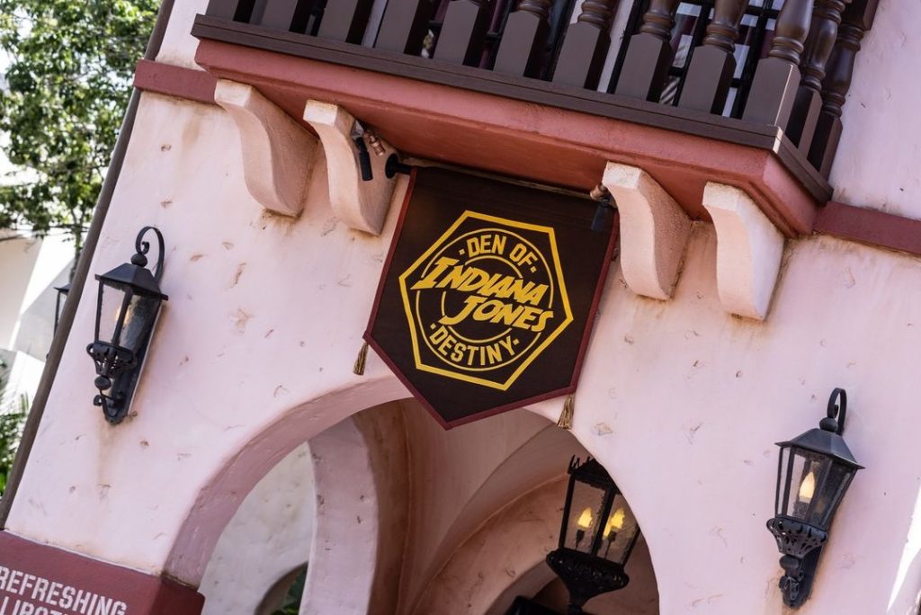 Indiana Jones Den of Destiny Sign