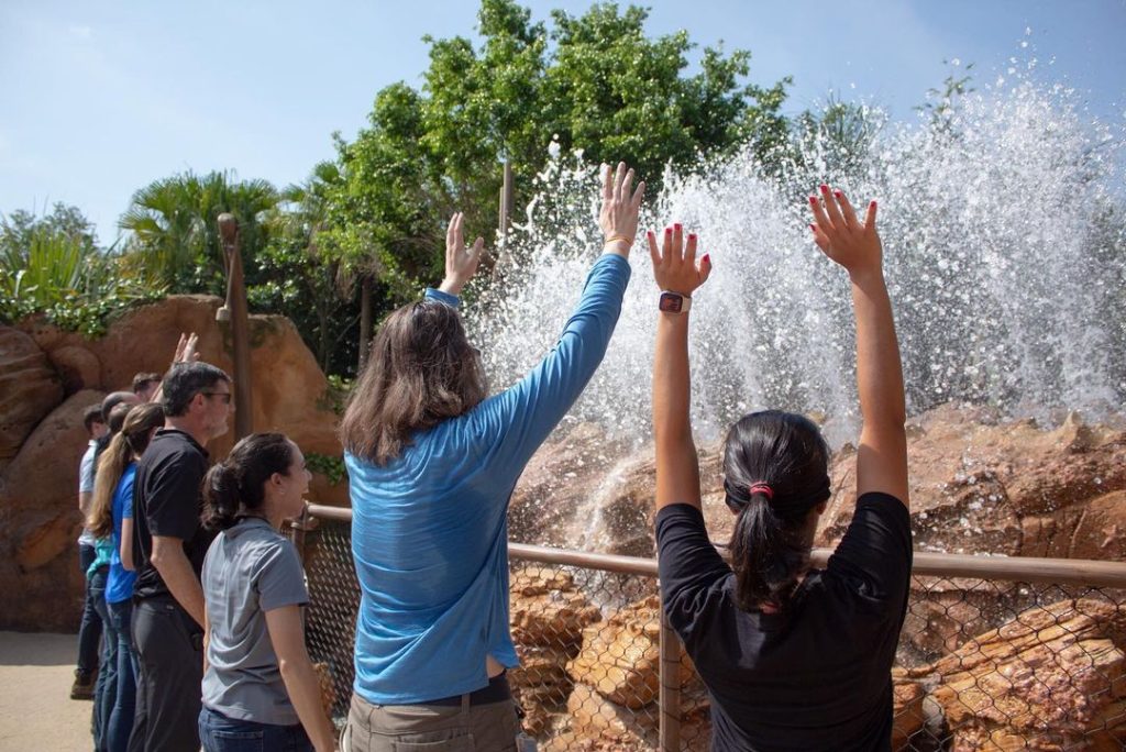 Viaje del agua siendo probado