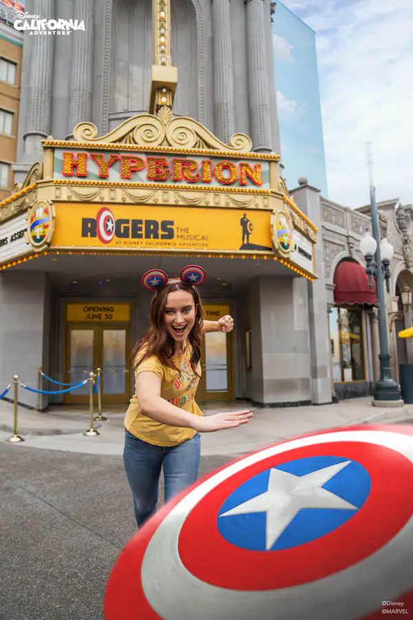 Rogers the Musical Magic Shot in front of Hyperion Theater