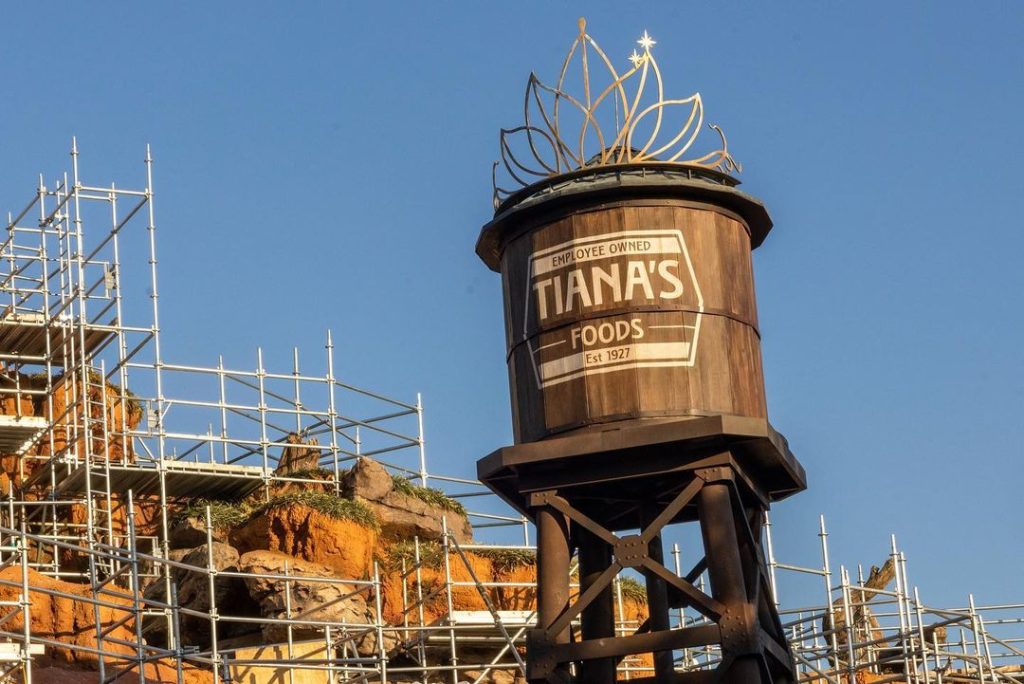 Water Tower with Tiara from Tiana's Bayou Adventure