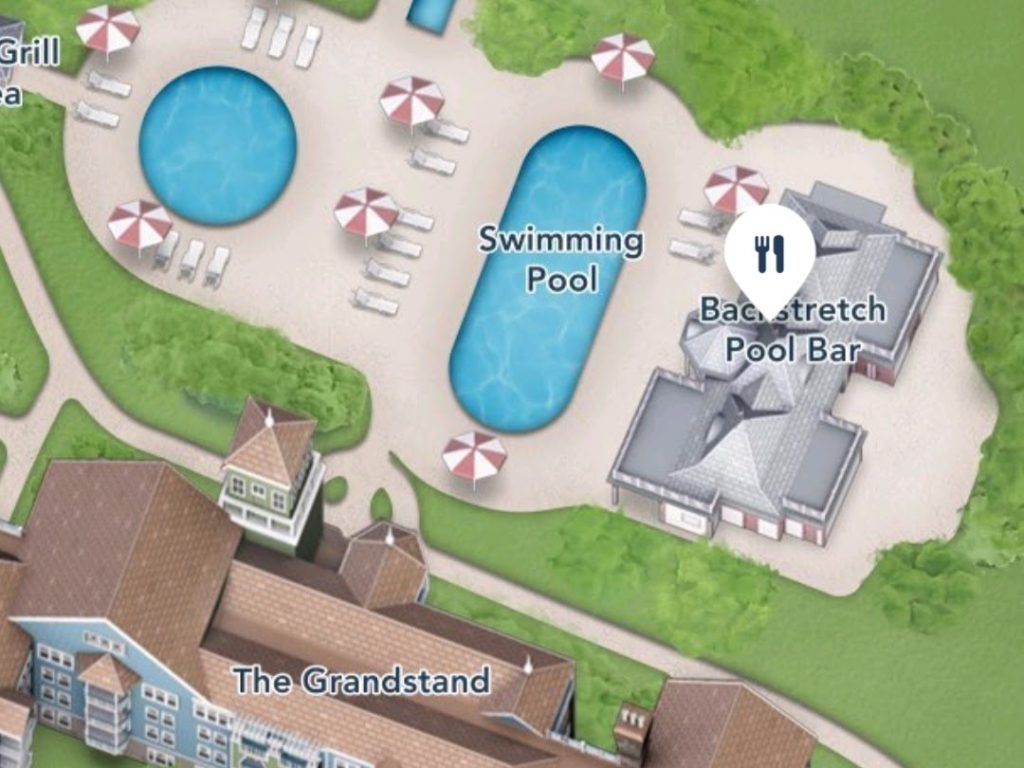 Where to find Backstretch Pool Bar at Disney's Saratoga Springs Resort