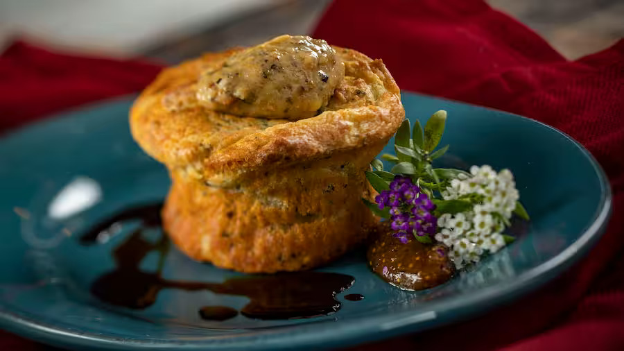 Boursin Fig Balsamic Soufflé with fig tapenade from Emile’s Fromage Montage