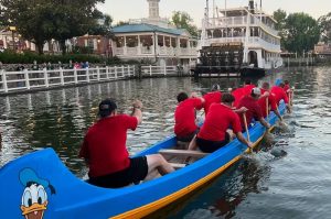 Disney Cast members canoes