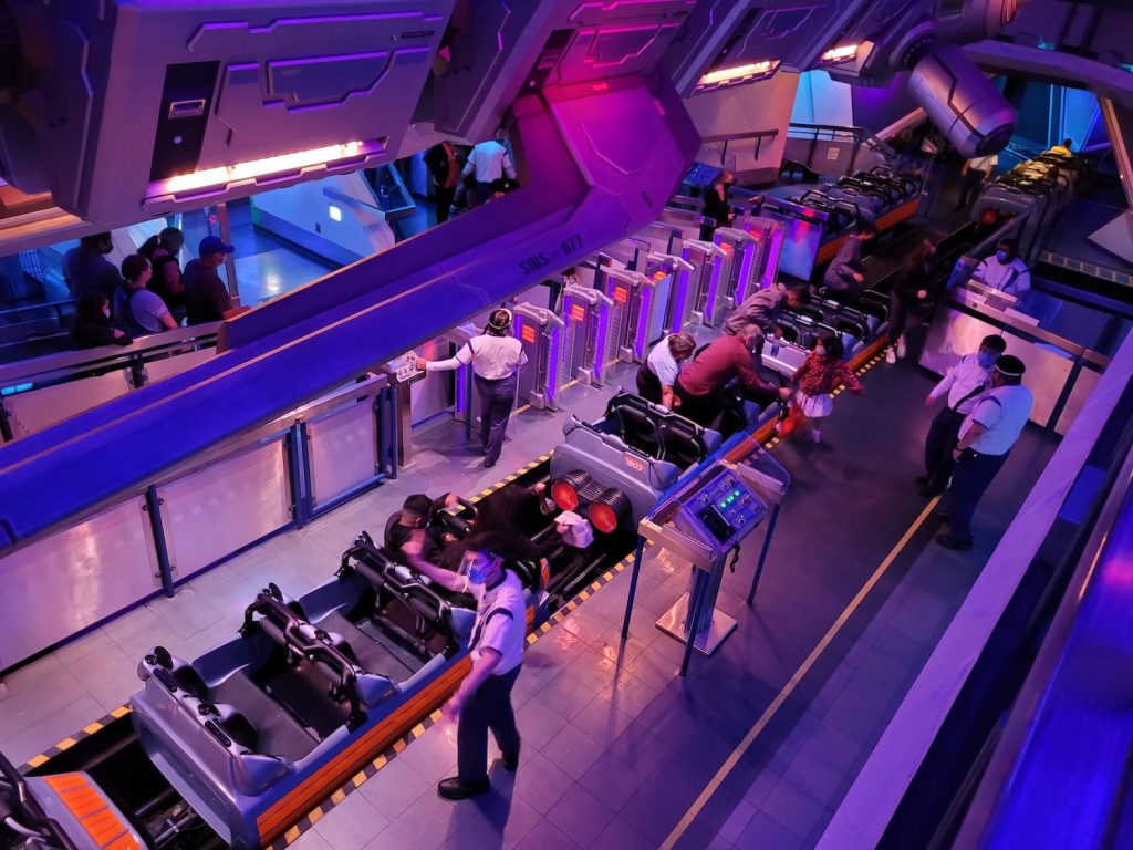 Space Mountain Loading Platform - Disneyland