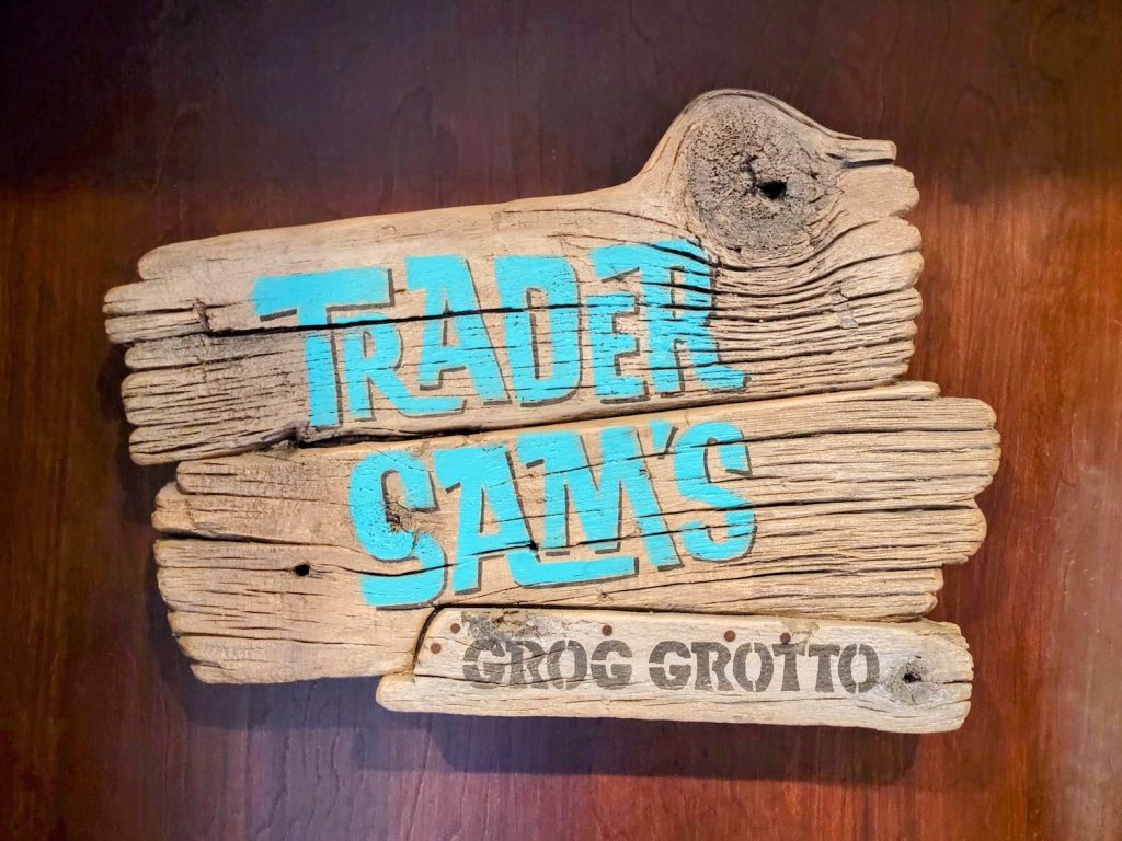 Trader Sam’s Grog Grotto Sign