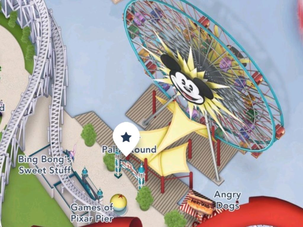 Where to find Pixar Pal-A-Round at California Adventure