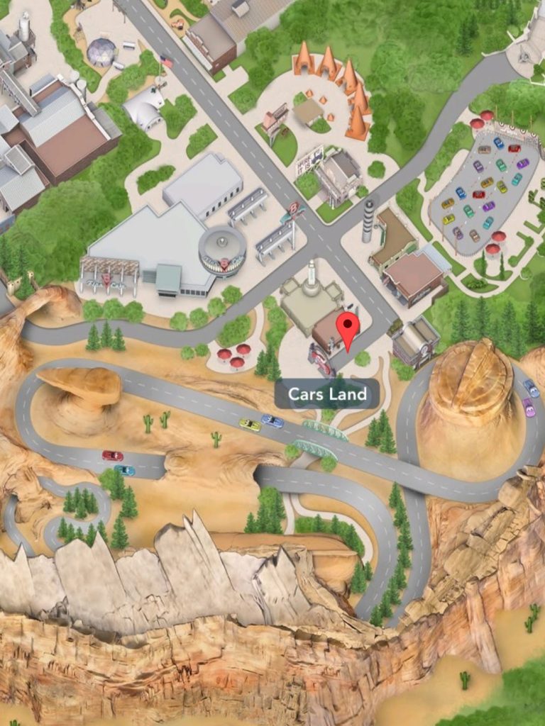 Where to find Radiator Springs Racers at California Adventure