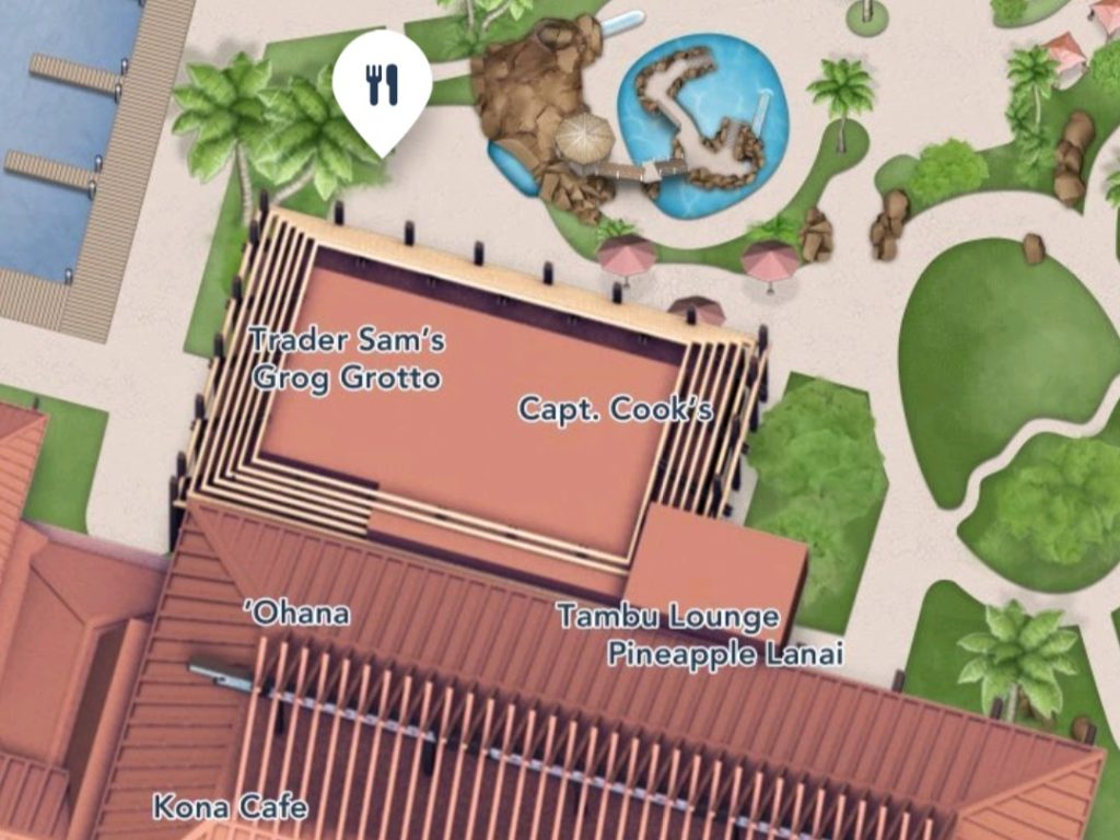 Where to find Trader Sam’s Grog Grotto at Disney's Polynesian Villas & Bungalows