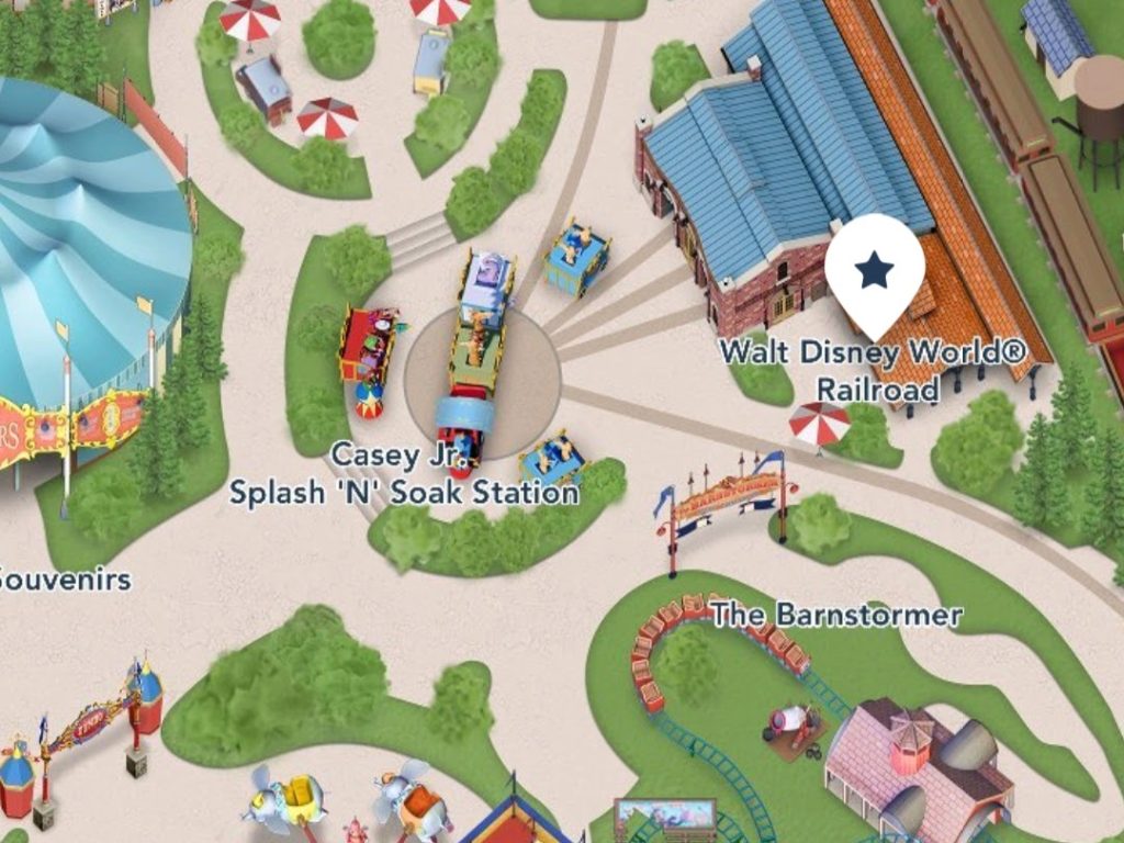 Where to find Walt Disney World Railraod in Fantasyland