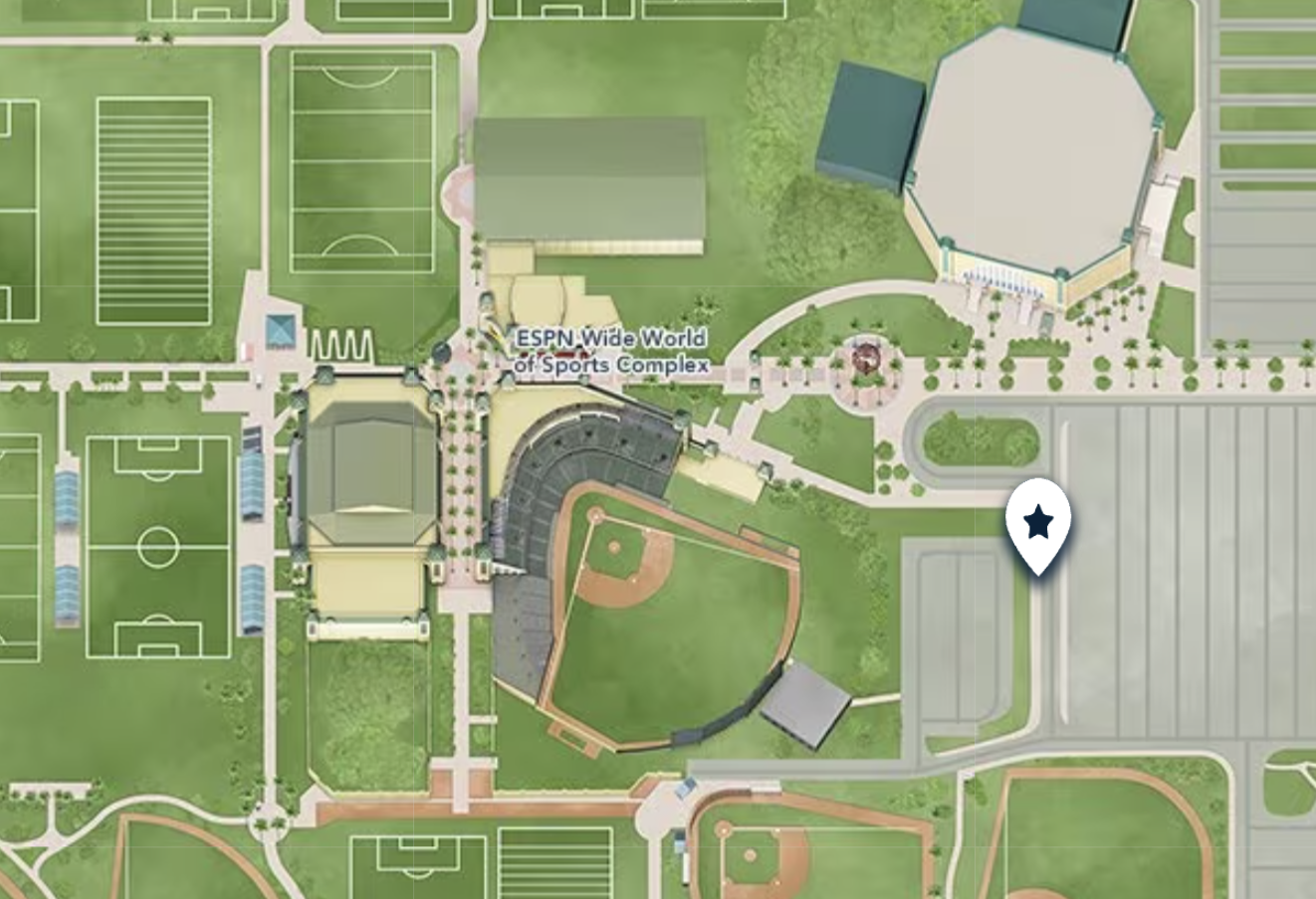 ESPN Wide World of Sports Complex Bus Stop Map