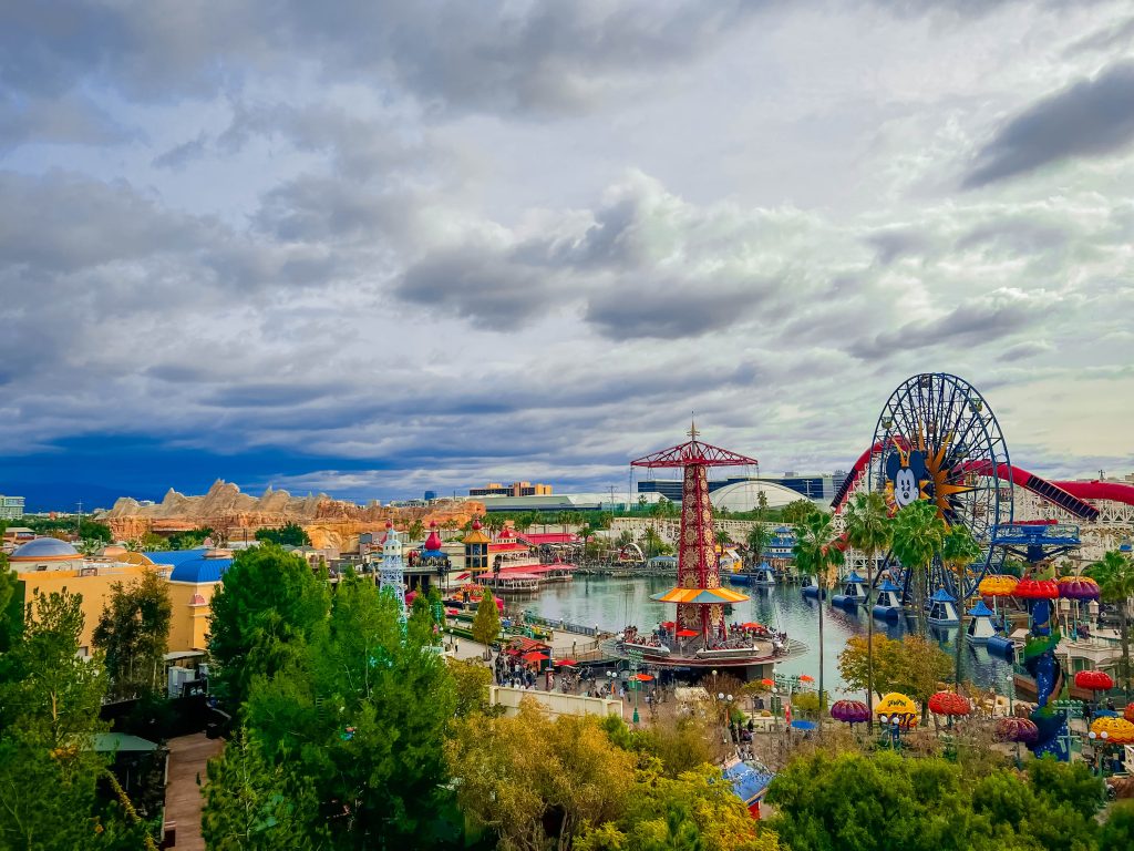 Vista de la aventura de California.