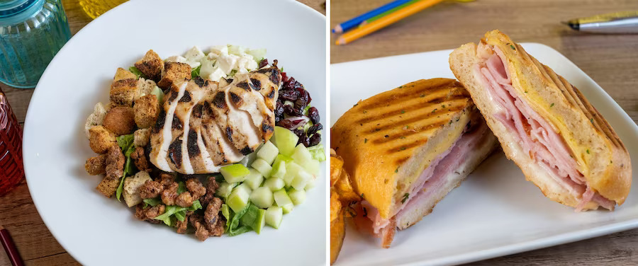 Saratoga Salad and Ham Cheese Panini from The Artist’s Palette At Saratoga Springs