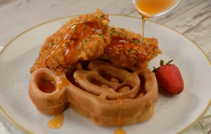 Mickey Chicken and Waffles