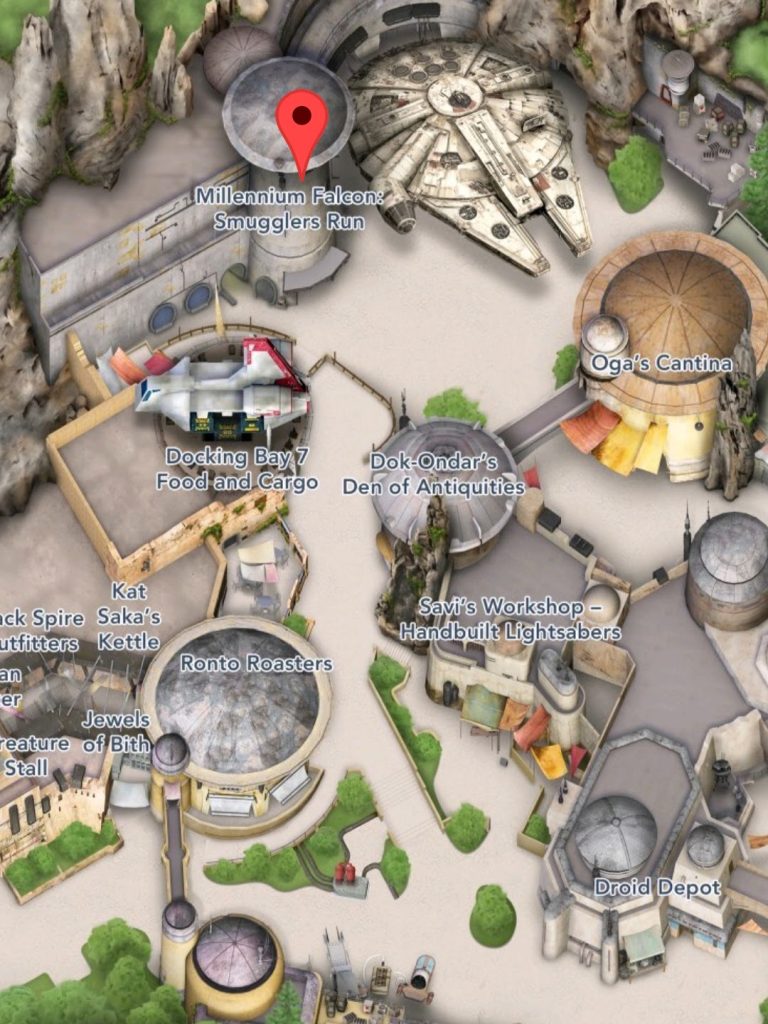 Dónde encontrar Millennium Falcon Smuggler's Run en Disneyland