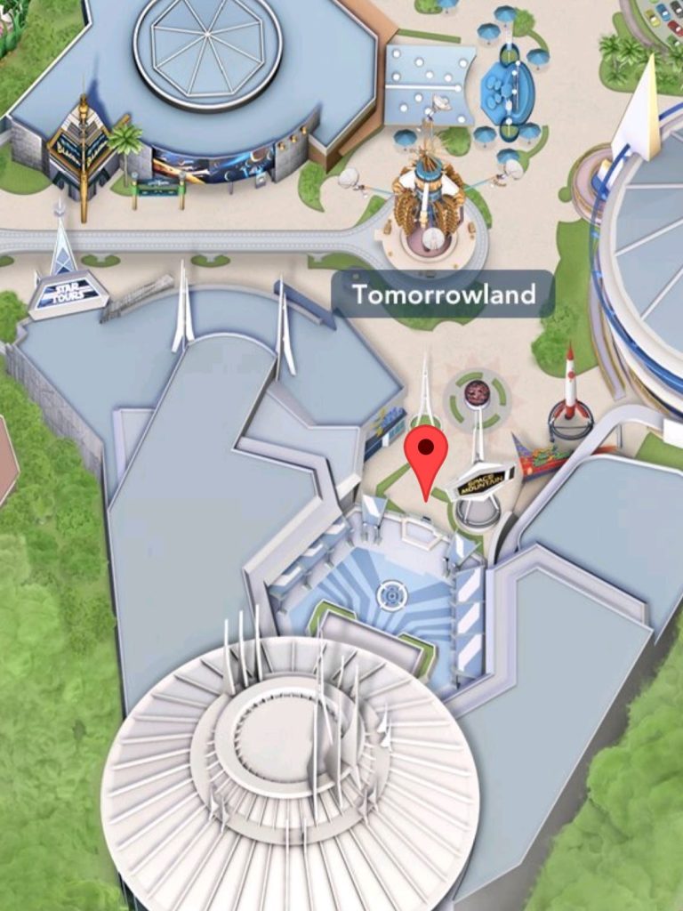 Where to find Space Mountain at Disneyland