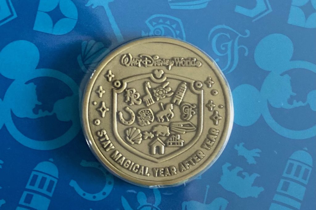 Back of Disney Vacation Club Collectible Coin 2023