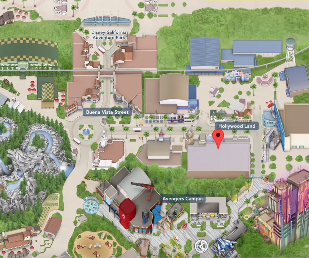 Animation Academy on Disneyland Map