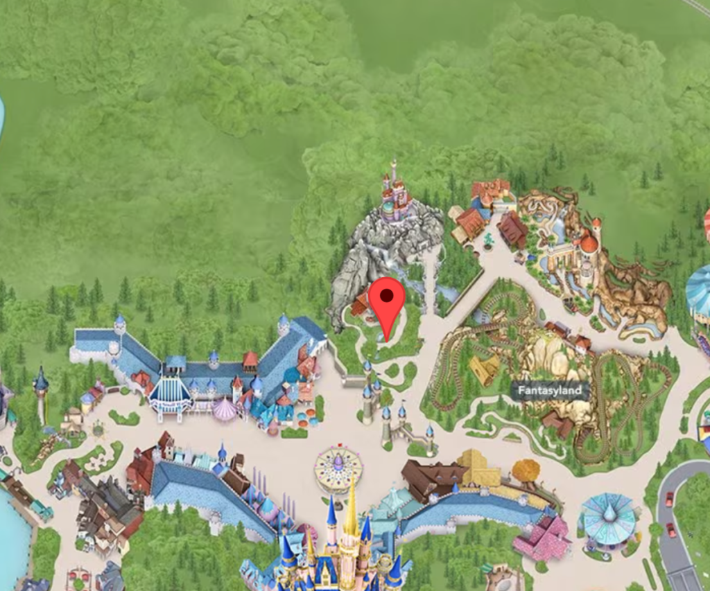 Enchanted Tales with Belle on Disney Map