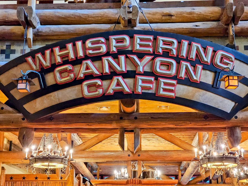 Whispering Canyon Cafe Sign - Close Up