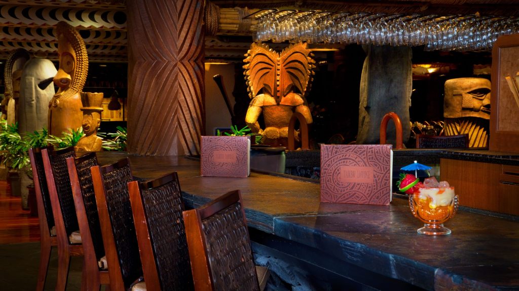 The bar at Tambu Lounge