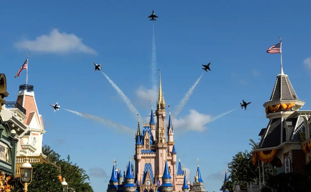 Thunderbirds Flyover Magic Kingdom