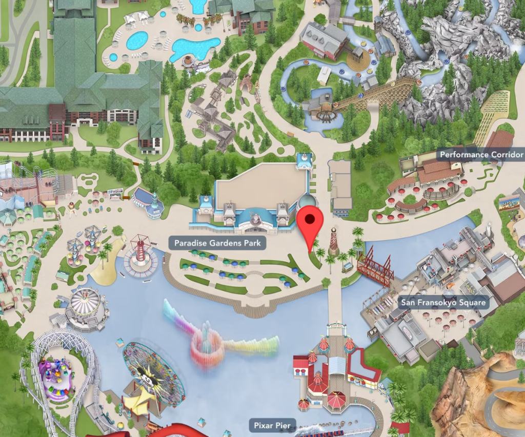 Ariel's Undersea Adventure on Disney Map