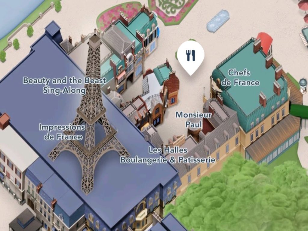 Where to find Monsieur Paul at EPCOT