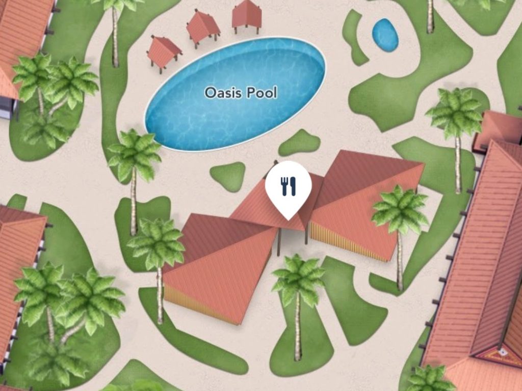 Where to find Oasis Bar & Grill at Disney’s Polynesian Villas & Bungalows
