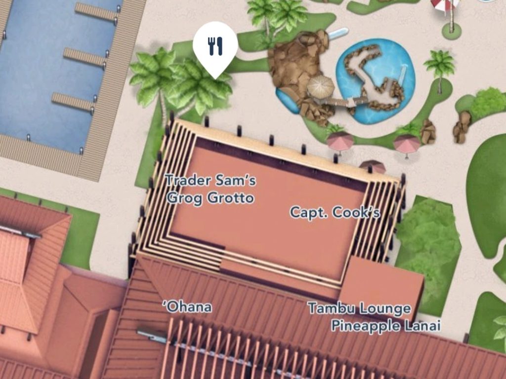 Where to find Trader Sam’s Tiki Terrace at Disney's Polynesian Villas & Bungalows