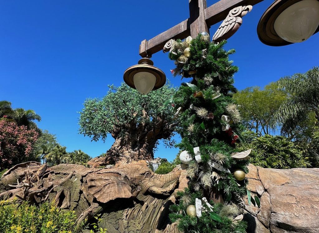 Festive Decorations Appear At Disney’s Animal Kingdom For The Holiday