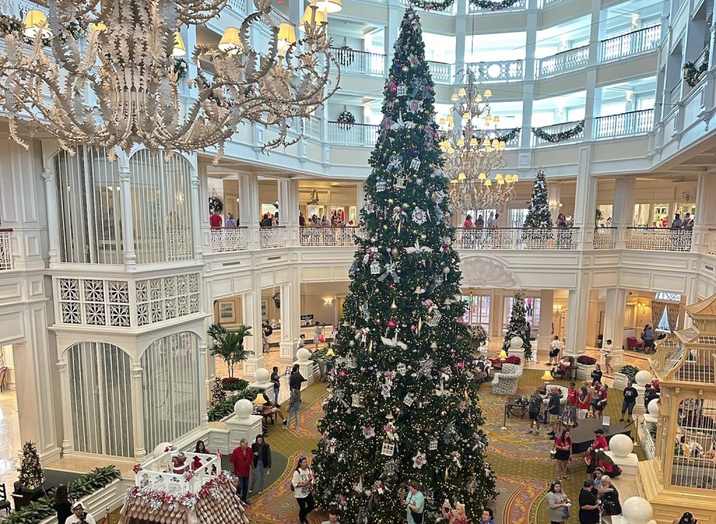 Christmas Tree in Grand Floridian lobby