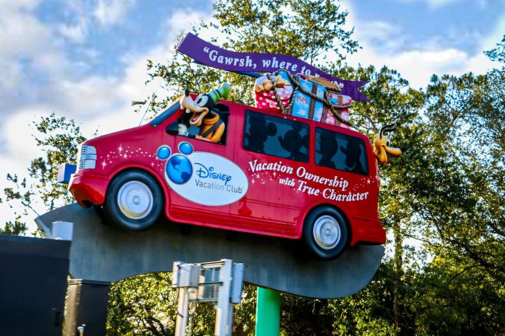 Goofy DVC Sign Near Disney's Boardwalk