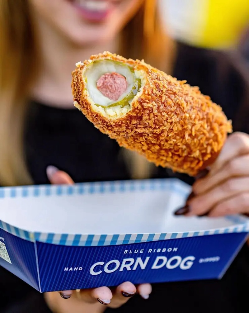 Pickle Dog from Blue Ribbon Corn Dogs