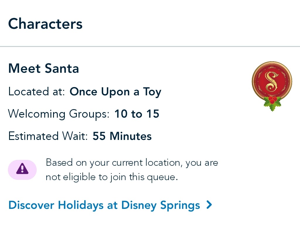 Meeting Santa Claus at Once Upon a Toy