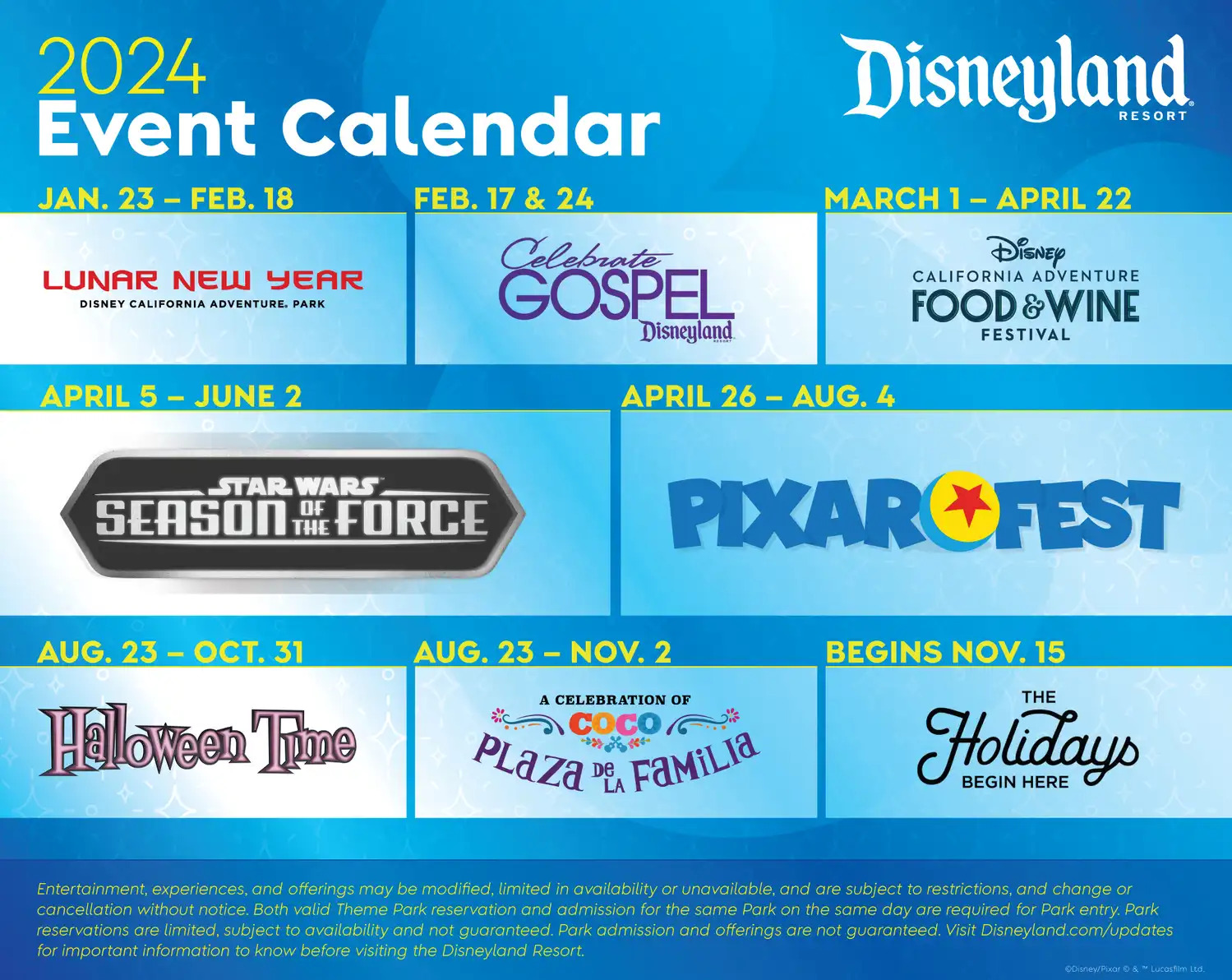 Disneyland Events Calendar 2025 Lory Silvia