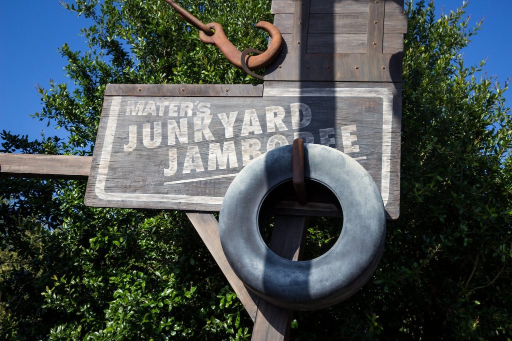 Mater's Junkyard Jamboree Sign (image credit- HarshLight)