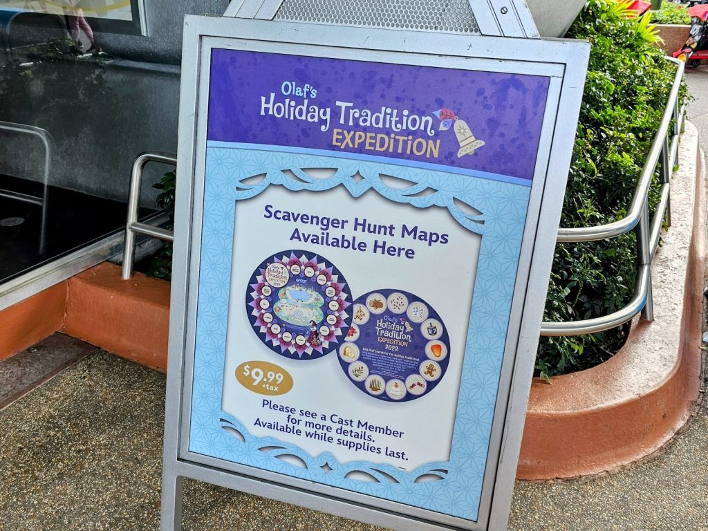 Olaf Holiday Tradition Expedition Redemption Location Sign