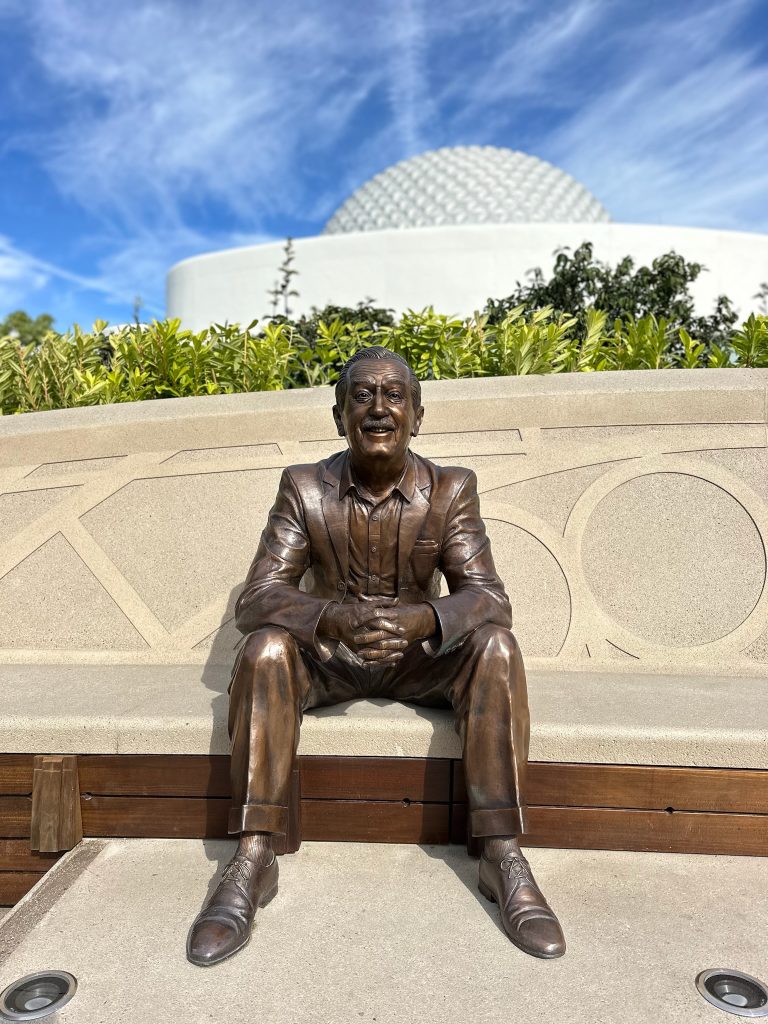 Walt The Dreamer Statue in World Celebration