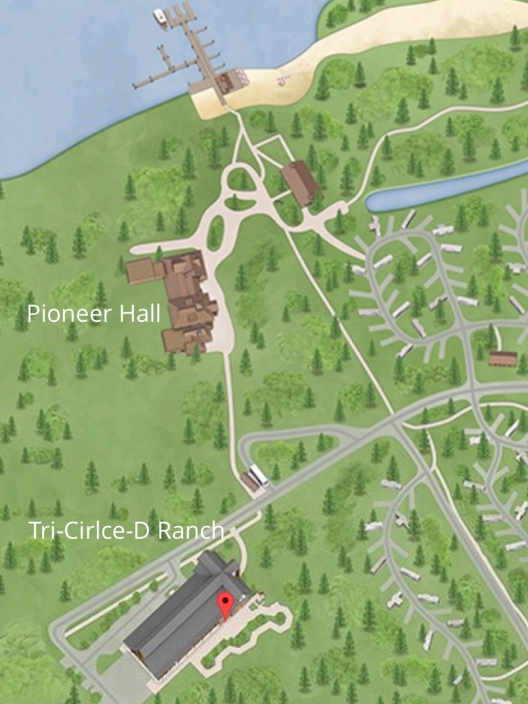 Tri-Circle-D Ranch Map