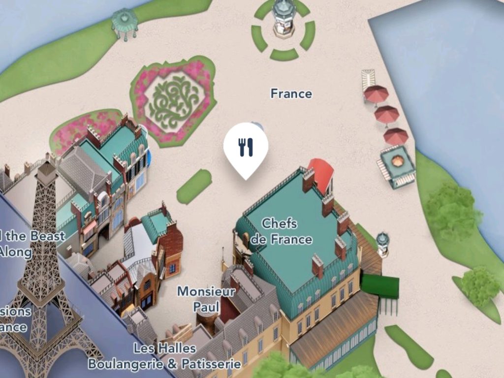 Where to find Chefs de France at EPCOT