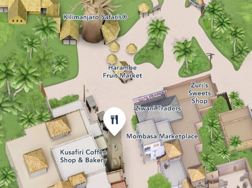 Where to find Kusafiri Coffee Shop & Bakery at Disney’s Animal Kingdom