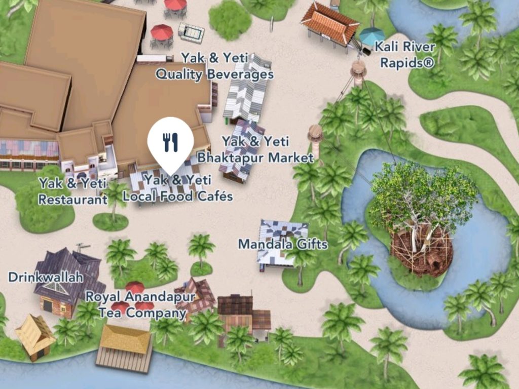 Where to find Yak & Yeti Local Food Cafes at Disney’s Animal Kingdom