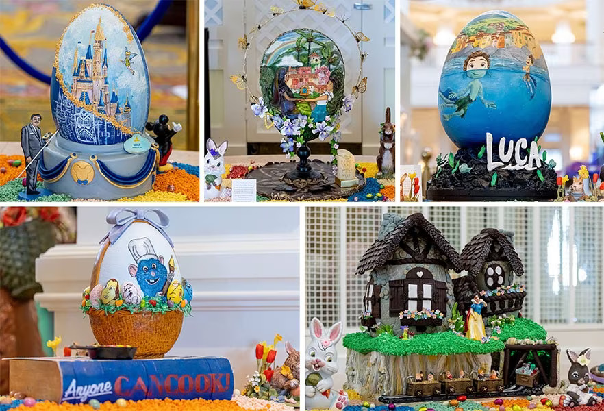 Exhibición de huevos de Pascua en Disney's Grand Floridian Resort & Spa