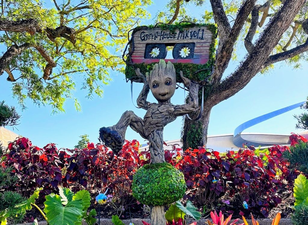 Young Groot Topiary at EPCOT