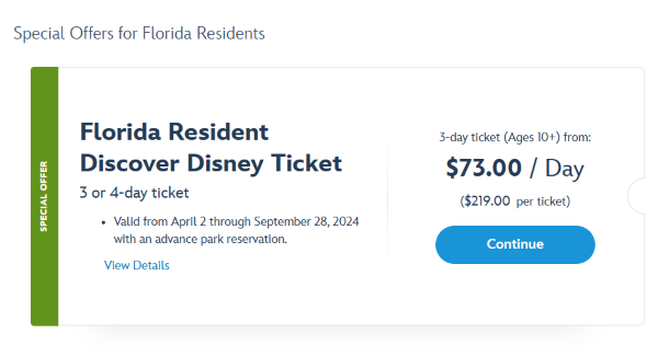 Disney Ticket Prices