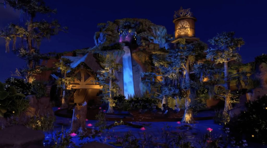 Nighttime Bayou Glow - Tiana's Bayou Adventure