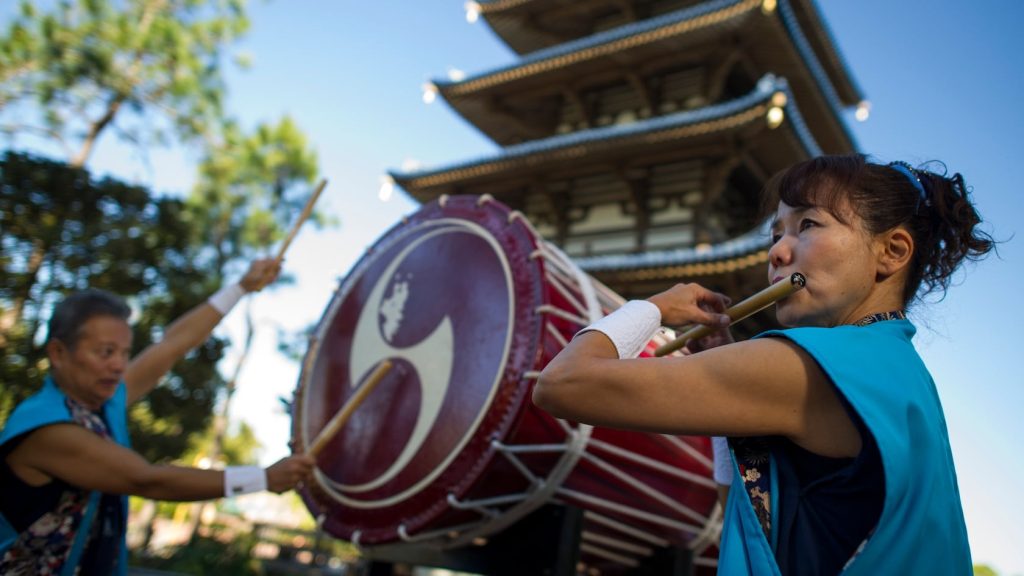 Drummers in Japan Pavilion